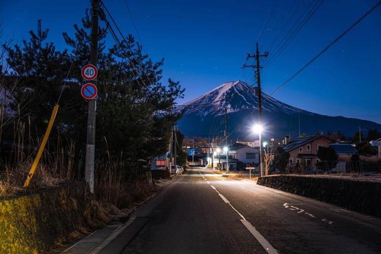 Mount fuji night view Japan Road Trip Itinerary